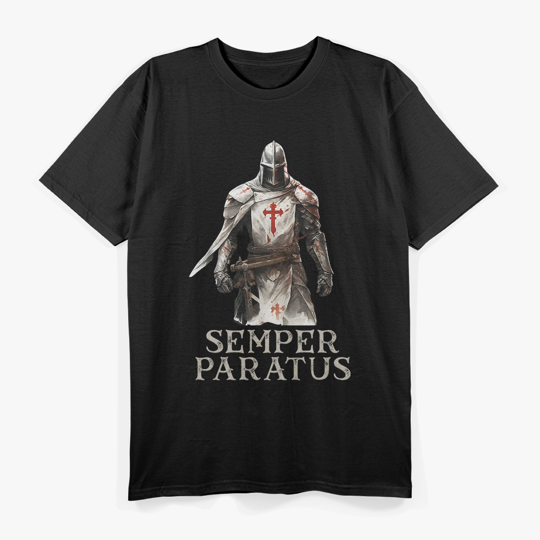 Catholic Knight Templar Crusader Cross Faith Symbol T-Shirt