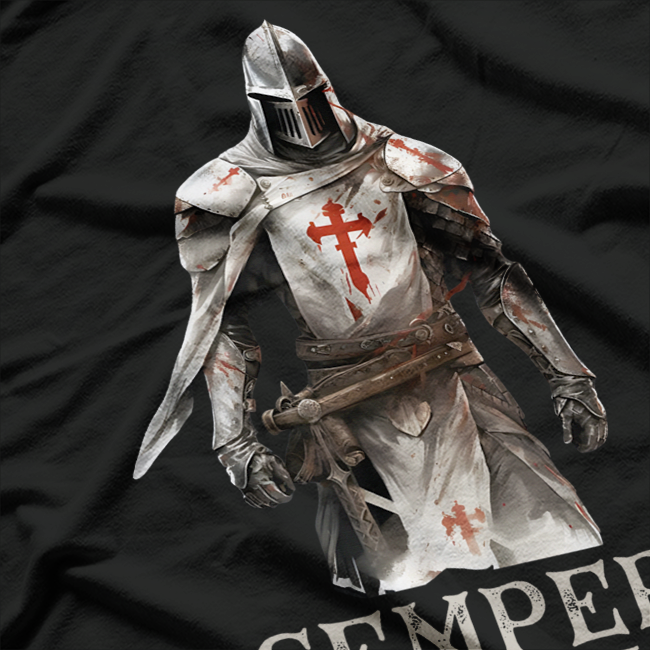 Catholic Knight Templar Crusader Cross Faith Symbol T-Shirt