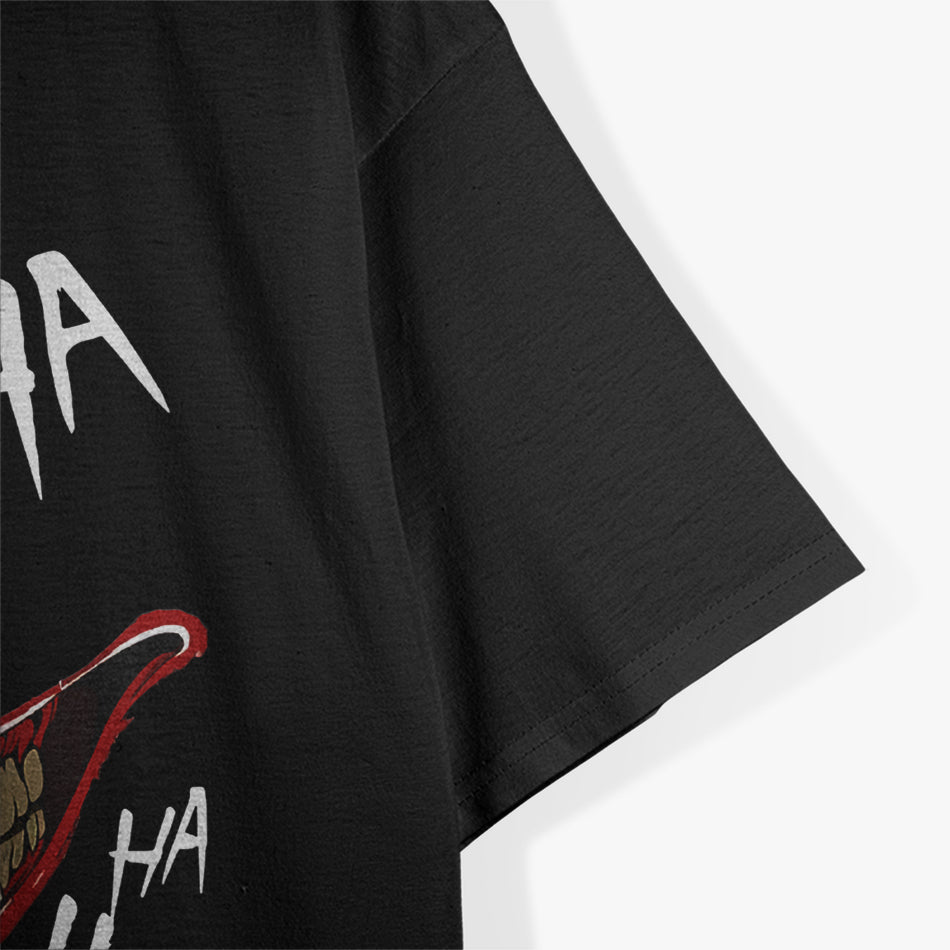 Haha Creepy Laugh – Halloween Evil Killer Scary Clown T-Shirt