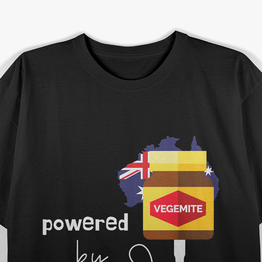 Powered by Aussie Spread Funny Breakfast Lover  T-Shirt