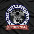 Retro American Motorcycle - Classic Freedom on Two Wheels T-Shirt