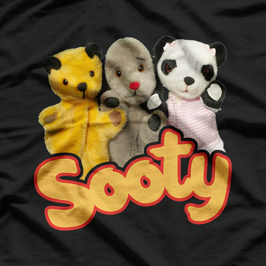 Funny Sooty and Sweep Inspired Puppet Duo Parody Graphic T-Shirt