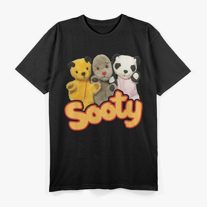 Funny Sooty and Sweep Inspired Puppet Duo Parody Graphic T-Shirt