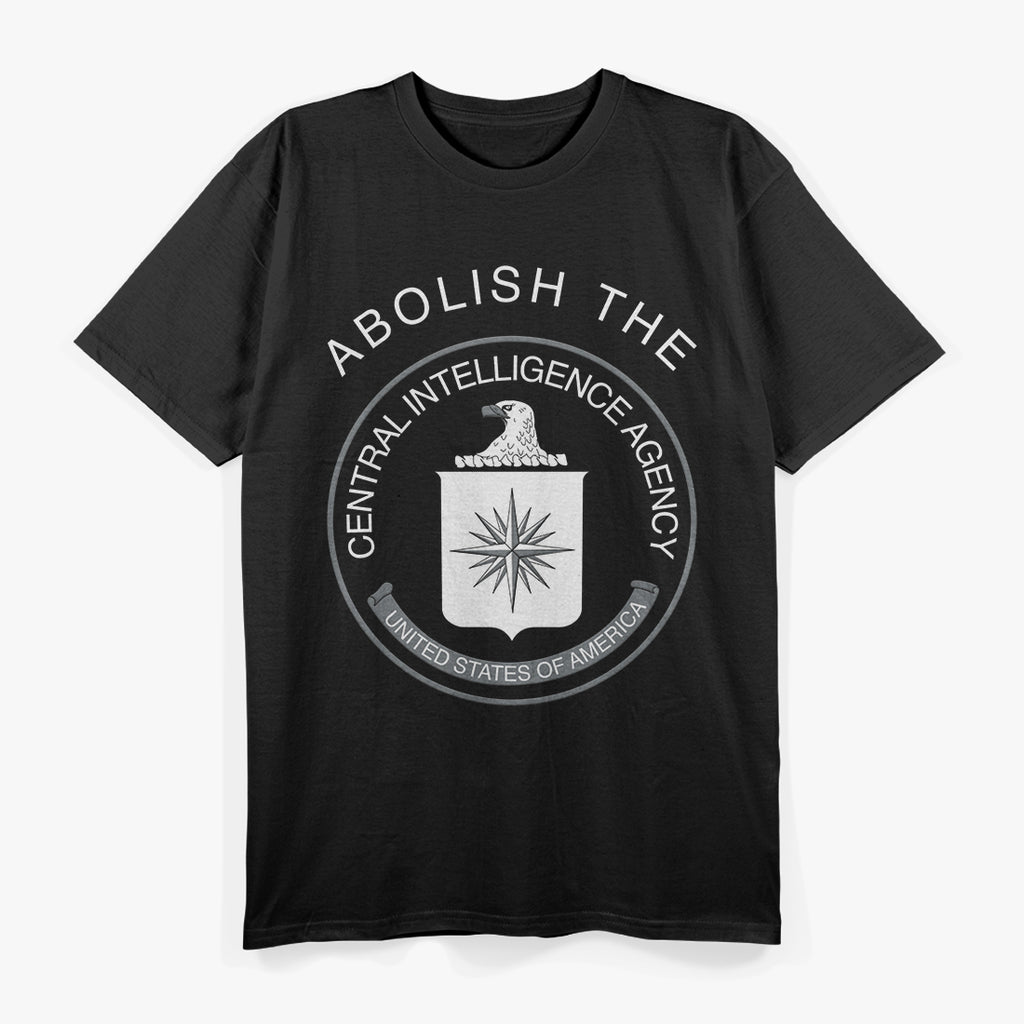 Abolish The CIA USA Political Statement Seal T-Shirt
