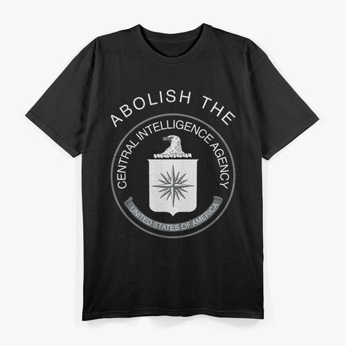Abolish The CIA USA Political Statement Seal T-Shirt