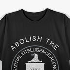 Abolish The CIA USA Political Statement Seal T-Shirt