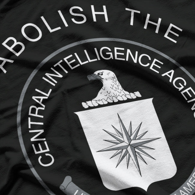 Abolish The CIA USA Political Statement Seal T-Shirt