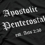 Apostolic Pentecostal: Faith, Fire, & Holiness T-Shirt