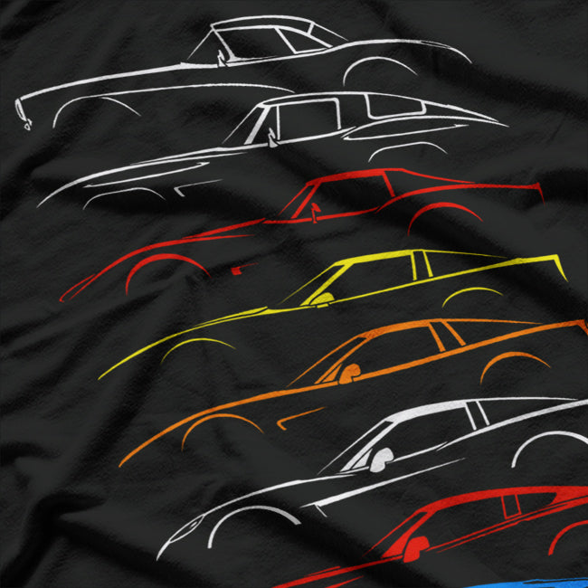 Chevrolet Corvette Evolution C1-C8 Graphic T-Shirt