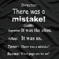 Funny Choir Director Music Soprano Alto Tenor Bass T-Shirt