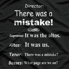 Funny Choir Director Music Soprano Alto Tenor Bass T-Shirt
