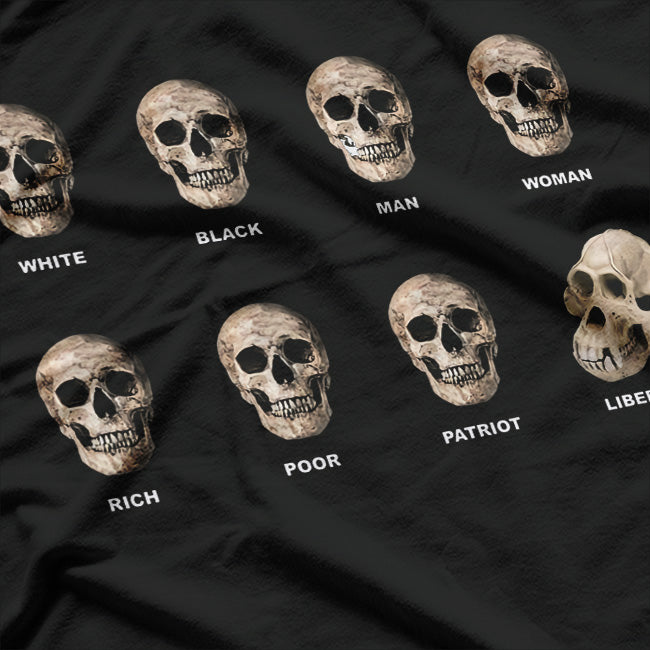 Funny Skull: Anti-Liberal Savage T-Shirt