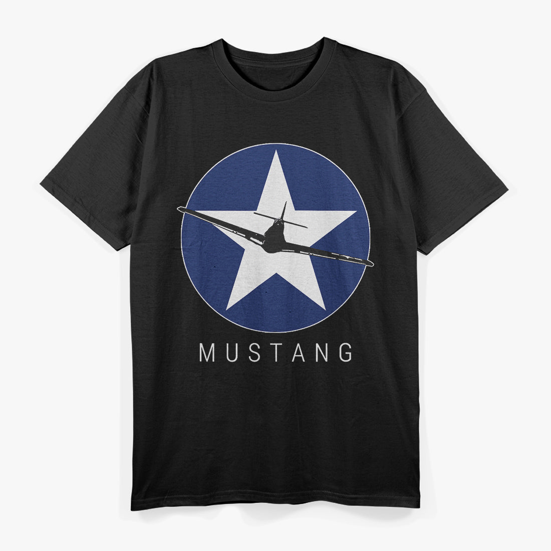 P51 Mustang WWII Fighter Warplane Tribute T-Shirt