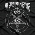 No Gods, No Masters – Satanic Baphomet Devil Worship T-Shirt