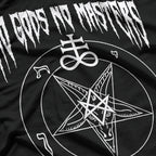 No Gods, No Masters – Satanic Baphomet Devil Worship T-Shirt