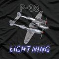 P-38 Lightning USAF Warbird T-Shirt