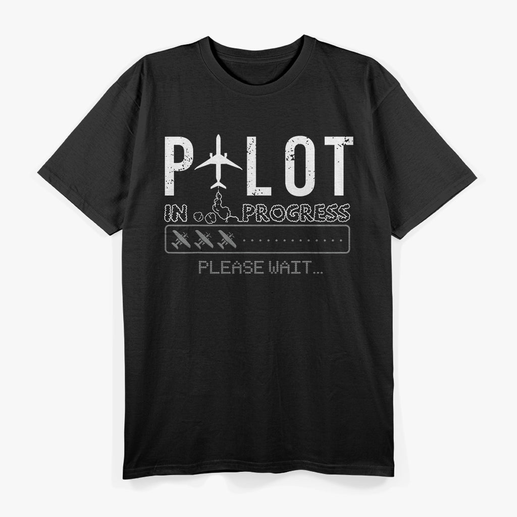 Pilot In Progress Aspiring Aviator Airplane Enthusiast T-Shirt