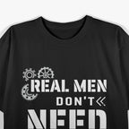 Real Men Don't Need Instructions Mechanic Dad T-Shirt