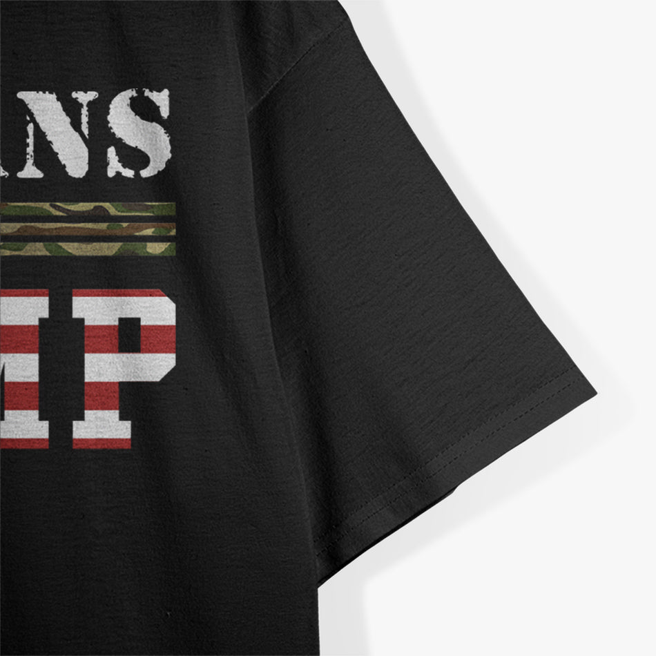 Veterans For Trump 2024 American Flag Vintage T-Shirt