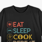 Chef Eat Sleep Cook Repeat Kitchen Life T-Shirt