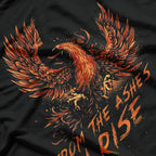 From The Ashes I Rise Motivational Phoenix Mythical Power T-Shirt