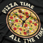 Pizza Time All the Time Funny Food Lover Cheese Pepperoni T-Shirt