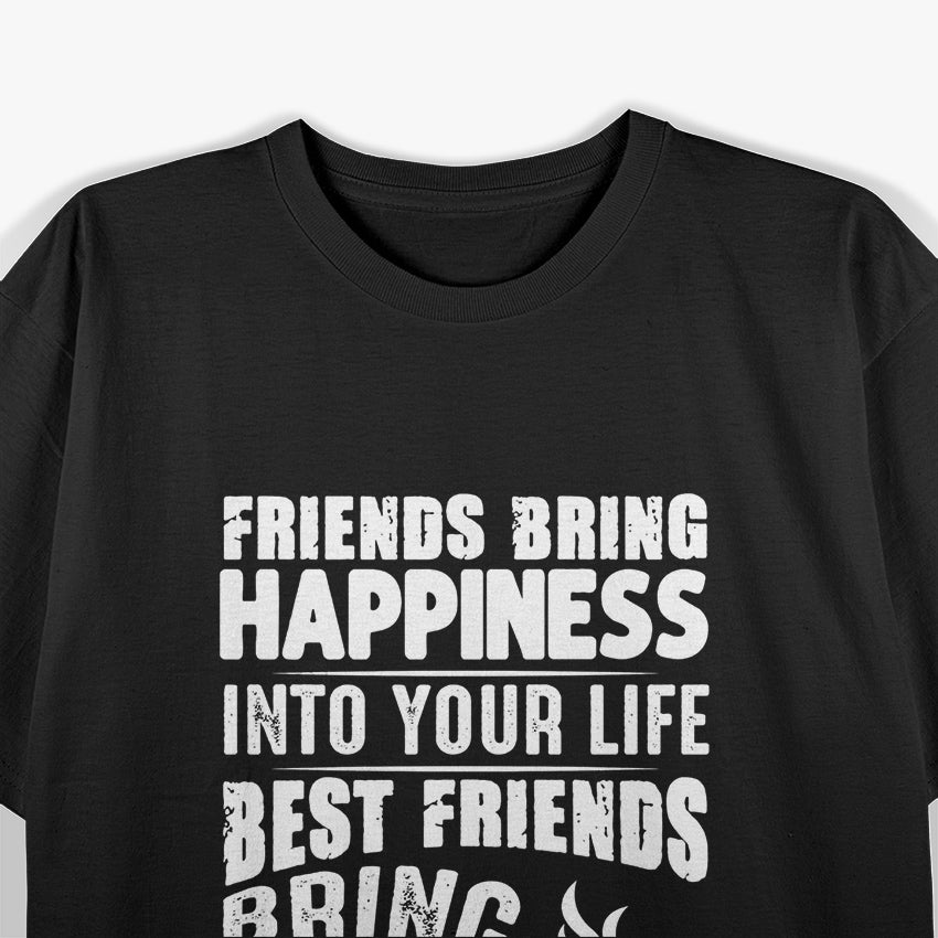 Friends and Coffee - Funny Coffee Lovers Retro T-Shirt