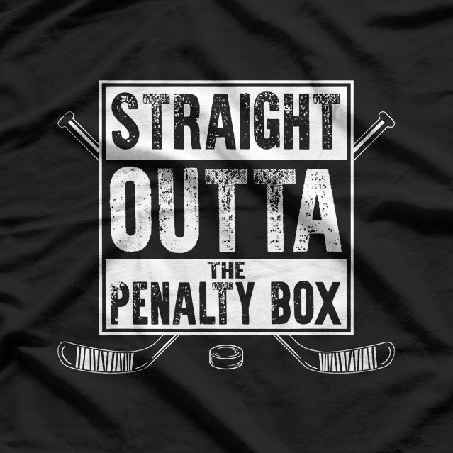 Straight Outta Ice Hockey Player T-Shirt