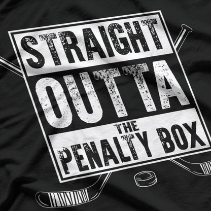 Straight Outta Ice Hockey Player T-Shirt