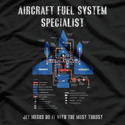 Aircraft Fuel System Specialist Airplane Mechanic T-Shirt