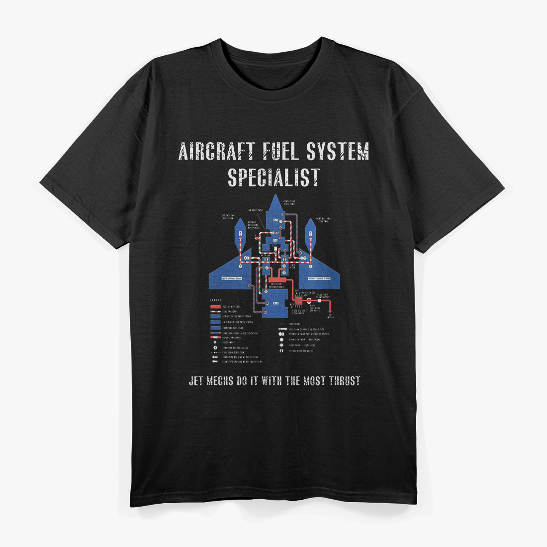 Aircraft Fuel System Specialist Airplane Mechanic T-Shirt