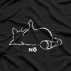 Nope Cat Middle Finger Funny Grumpy Kitty Attitude Humor T-Shirt