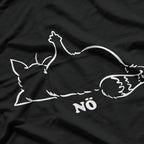 Nope Cat Middle Finger Funny Grumpy Kitty Attitude Humor T-Shirt