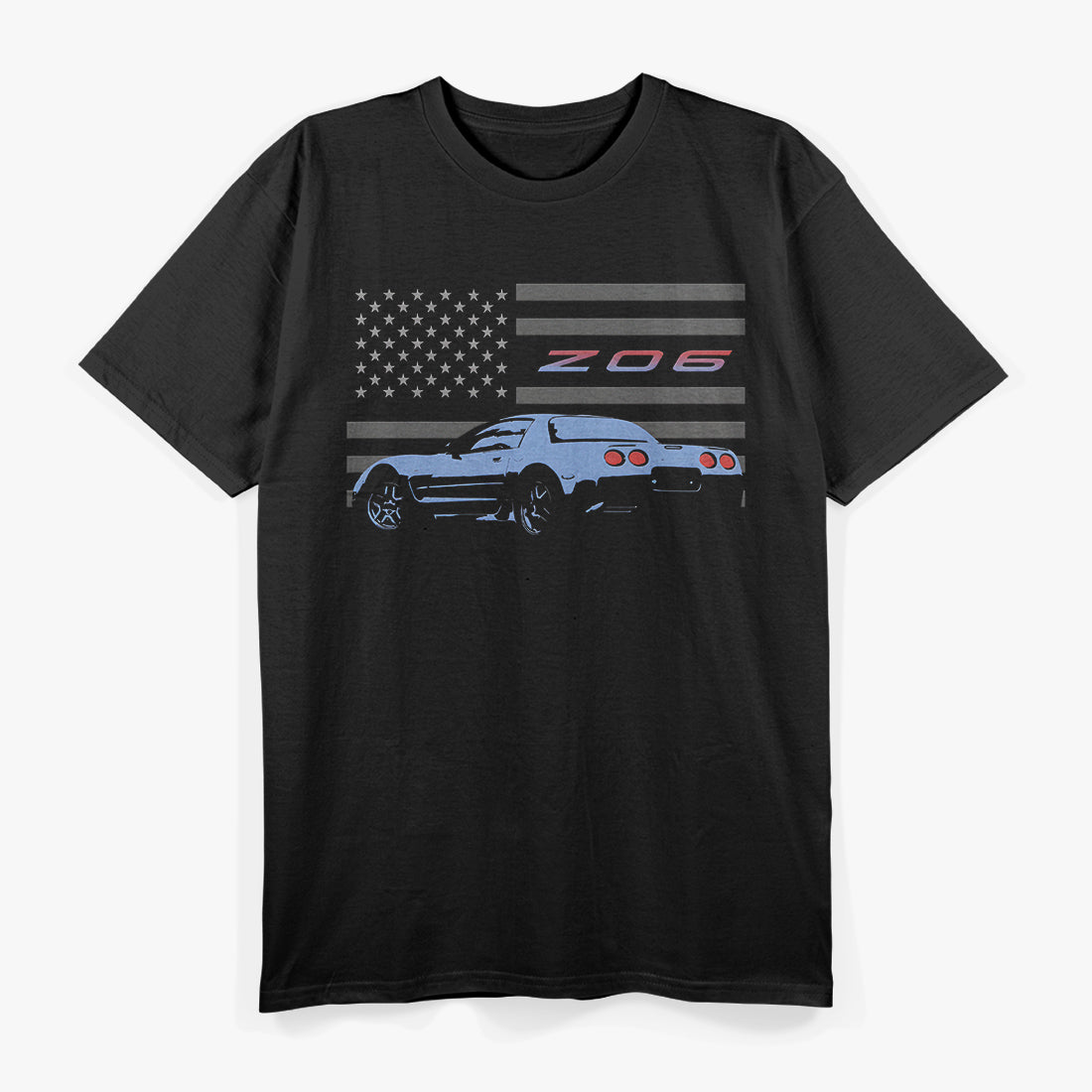 Corvette C5 Z06 American Patriotic, Car Club T-Shirt