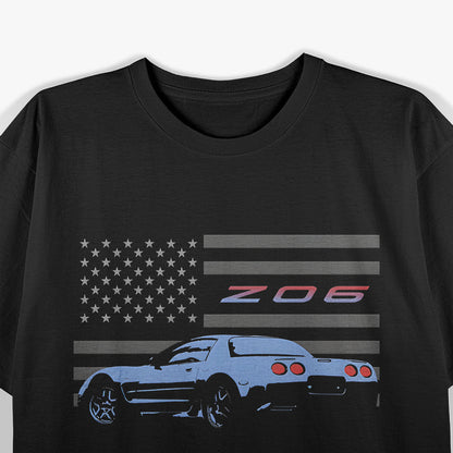 Corvette C5 Z06 American Patriotic, Car Club T-Shirt