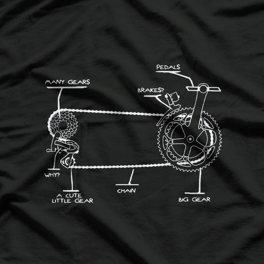 Funny Bicycle Rider Cycling Gift T-Shirt