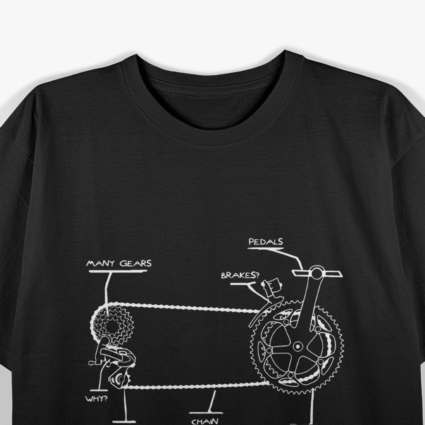 Funny Bicycle Rider Cycling Gift T-Shirt