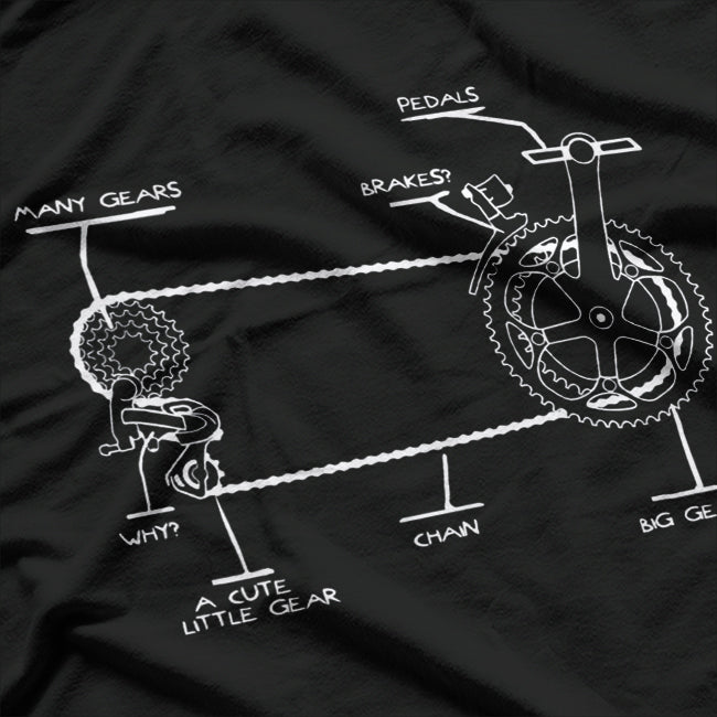 Funny Bicycle Rider Cycling Gift T-Shirt