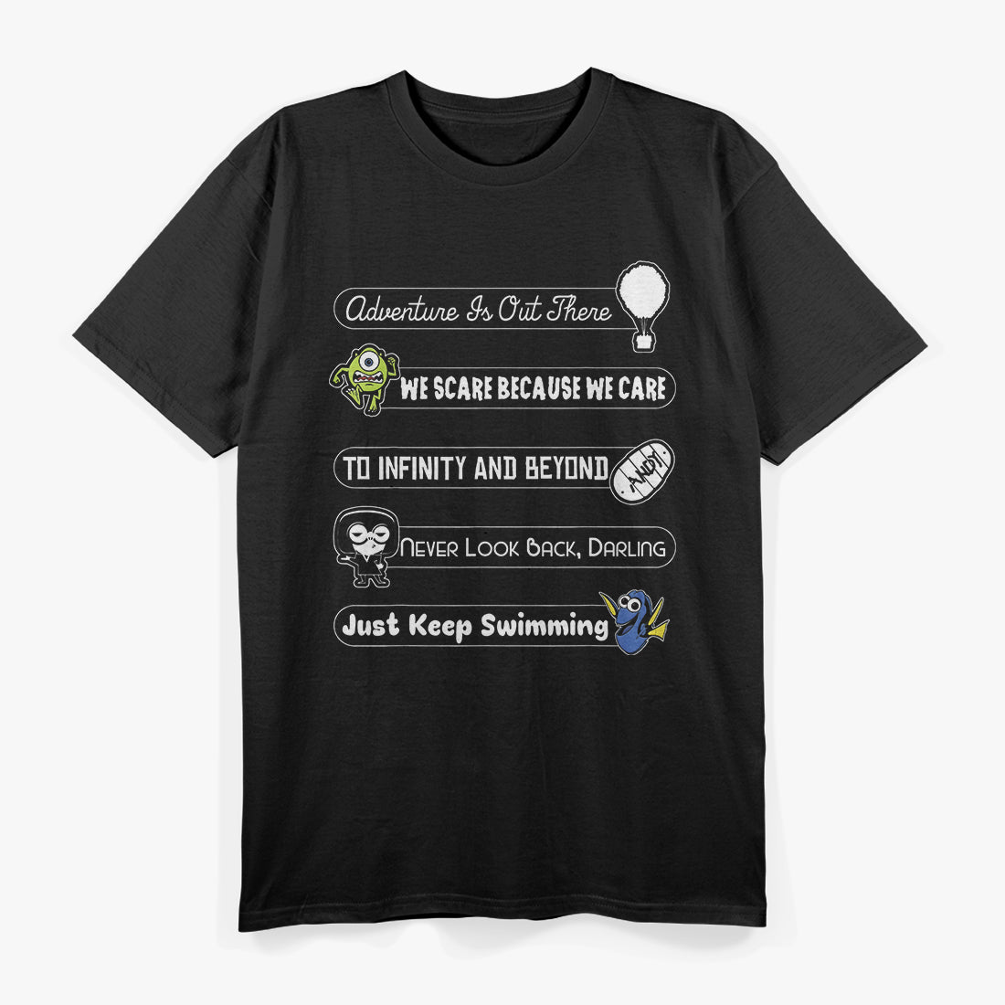 Iconic Motivational Character Quotes Inspiring Sayings T-Shirt