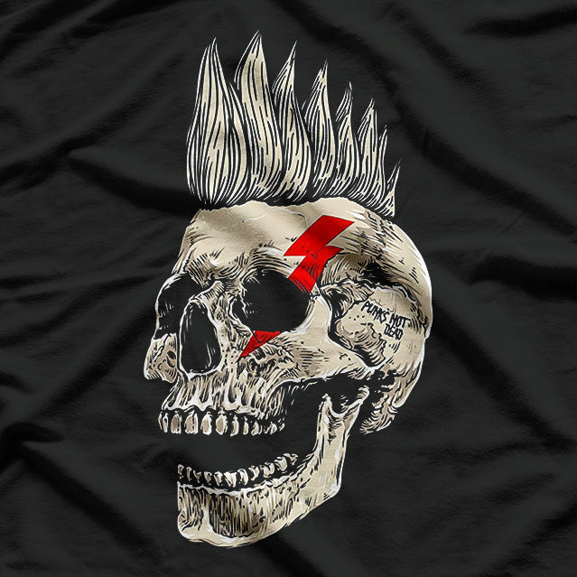 Punk’s Not Dead – Mohawk Skull Rebellion T-Shirt