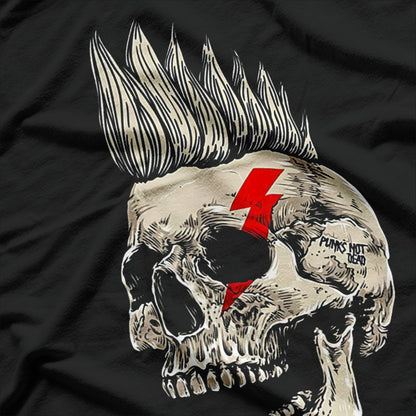 Punk’s Not Dead – Mohawk Skull Rebellion T-Shirt