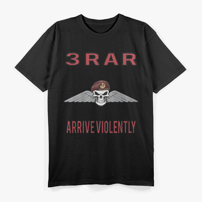 Rar Arrive Violently Funny Edgy Graphic  T-Shirt