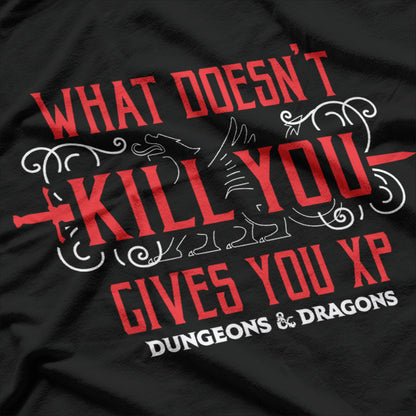 Dungeons & Dragons - What Doesn’t Kill You Gives You XP T-Shirt