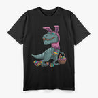 Easter Bunny T-Rex - Dinosaur Eggs & Basket T-Shirt