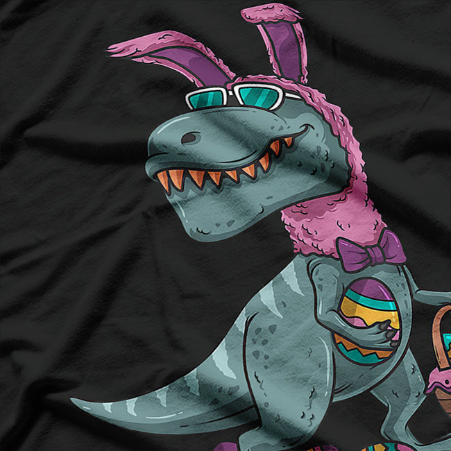 Easter Bunny T-Rex - Dinosaur Eggs & Basket T-Shirt