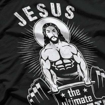 Jesus The Ultimate Deadlifter Workout Parody T-Shirt