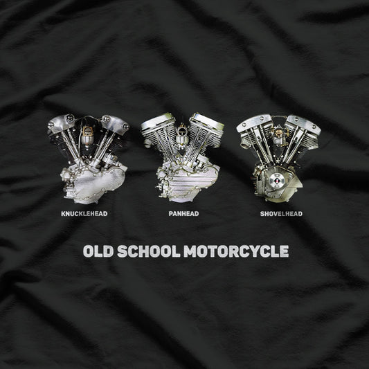 Shovelhead Knucklehead Panhead Old School Motorcycle T-Shirt