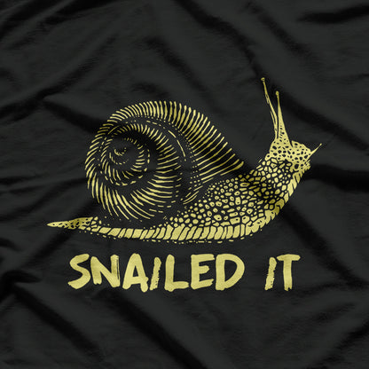 Snailed It! Funny Snail Meme Animal Lover Humor Gift T-Shirt