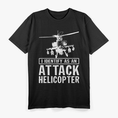 Aviation Enthusiast Identify as Attack Helicopter T-Shirt