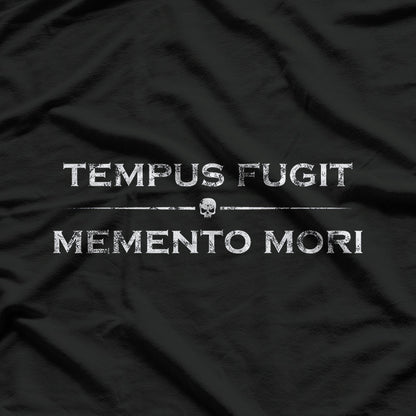 Latin Saying Tempus Fugit Memento Mori Philosophy T-Shirt